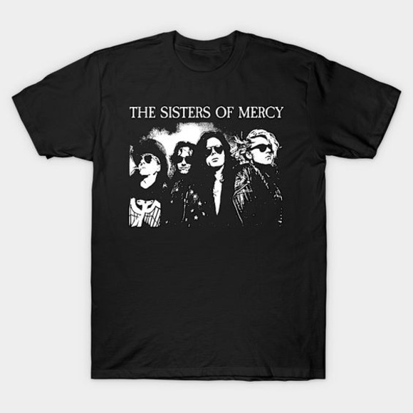 The Sisters Of Mercy Retro Halftone Style Art T-shirt - Picture 1 of 4